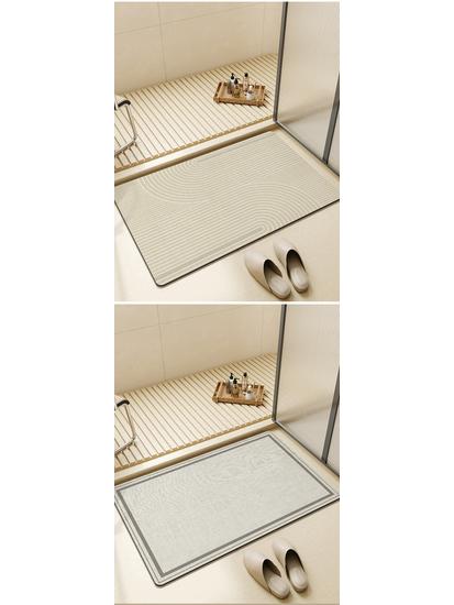 Minimalist Quick-Drying Non-Slip Diatomaceous Earth Bathroom Floor Mat