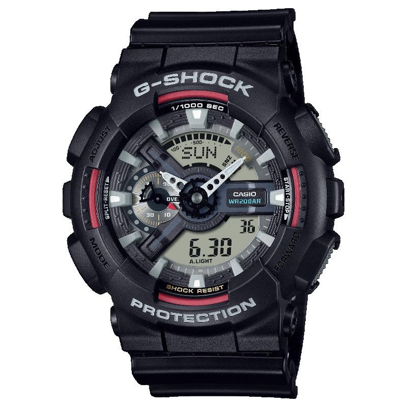 

Casio G-SHOCK Men s Resin 200M Water Resistant Digital Shock Resistant Quartz Watch GA-110RL-1A чёрный