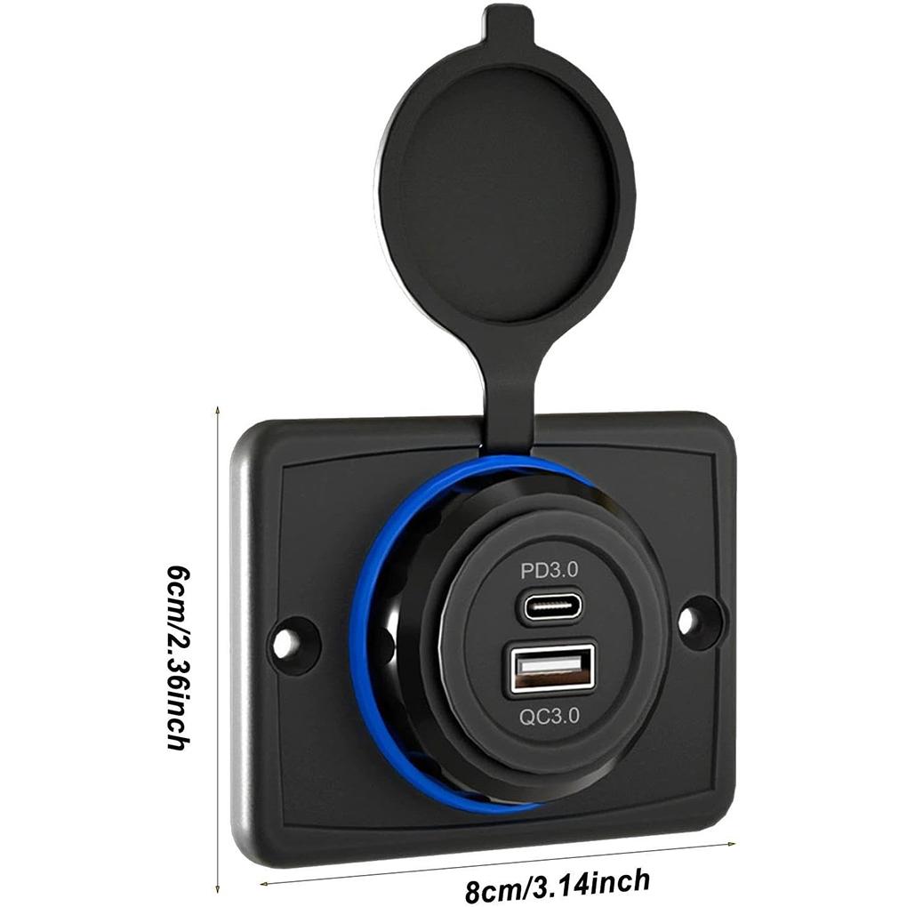 USB-Steckdose Ladesteckdose Steckdosenadapter Autoladegerät Energiesparsteckdose Ladeplatte Langlebig