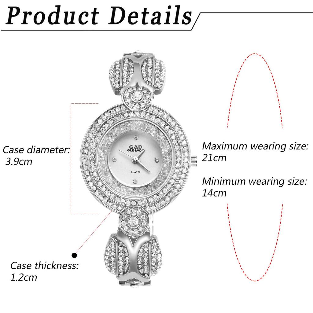 Watch with Analog Alloy Stylish Perfect Gift for Day Women's Bracelet, Display, Popular, Simple, Strap, Silver, Birthdays, Anniversaries, Christmas,