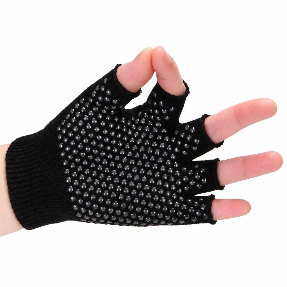 1 Pair Knitted Yoga Gloves Lightweight Cycling Gloves Fingerless Gloves Fitness Exercise