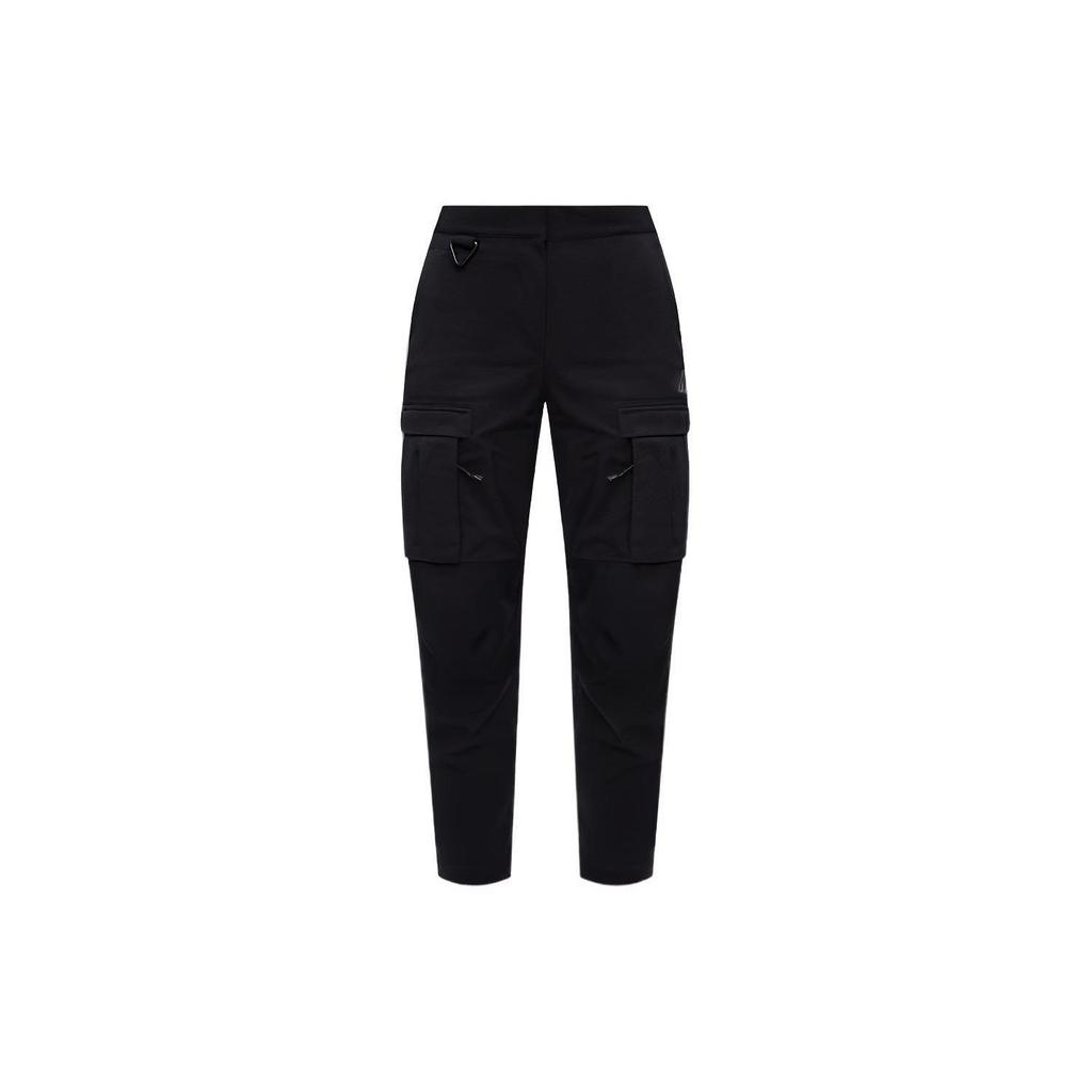 Nike Solid Color Mid-Waist Straight-Leg Casual Pants Women Bottoms Black CV0617-010