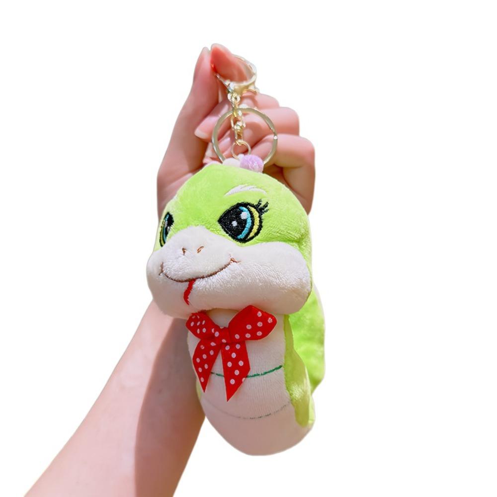

Cute Snake Mascot Keychain Small Funny Snake Plush Toy Fashion Snake Plush Doll Pendant Girl/Boy синий