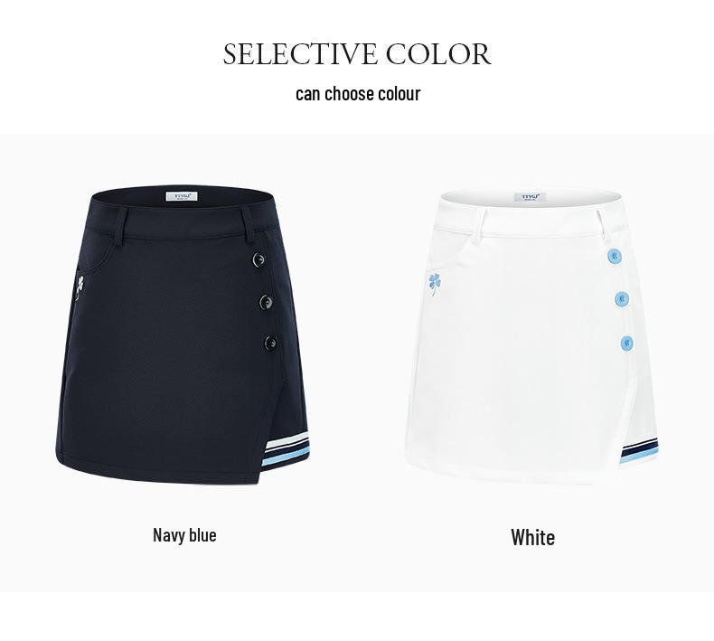 TTYGJ Women's Pleated A-line Golf Skirt - Slimming, Anti-Exposure, Autumn/Winter Outdoor Sports Wear