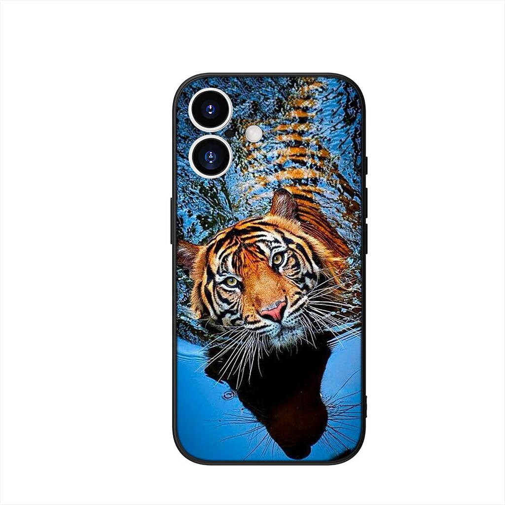 Phone Cover for Apple iPhone 17 16 15 11 Pro XS Max XR 6 7 8 Plus + SE 2020 5 16E Case Tiger Animal Casing