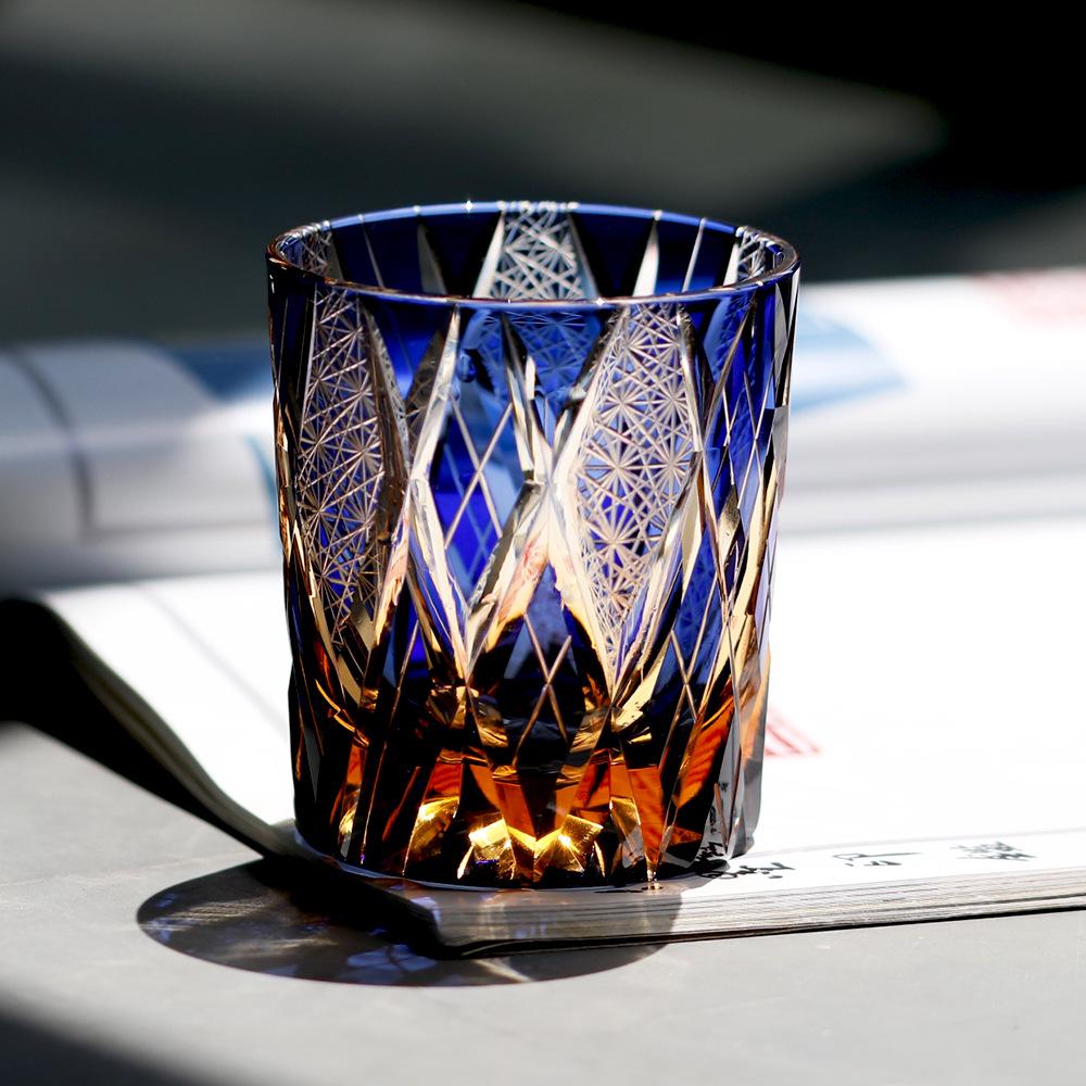 Edo Kiriko Handmade Crystal Whiskey Glass