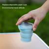 SHIMOYAMARetractable Folding Cups Portable Telescopic Collapsible Cup 150ml Outdoor Travel Silicone Coffee Drinking Mug