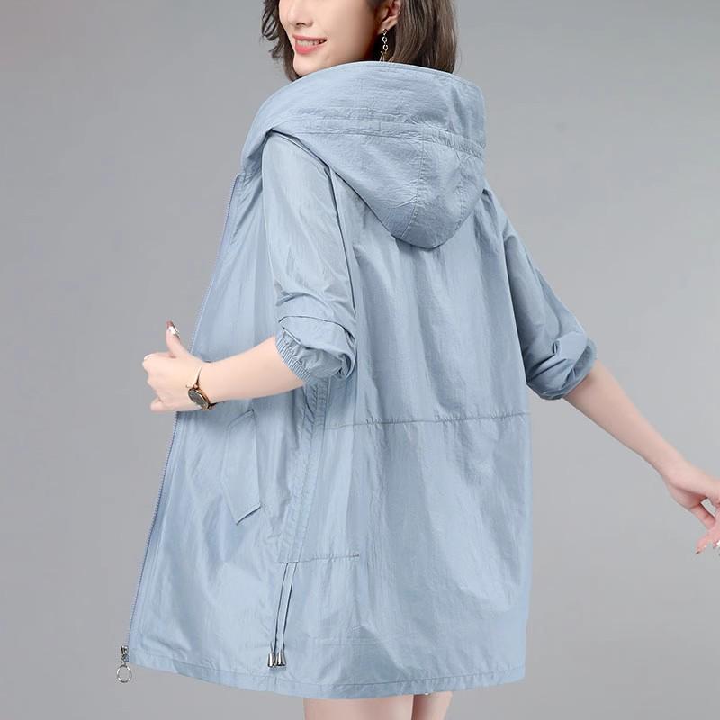Women's 2025 Summer Sports Style Sun Protection Jacket - Breathable, Thin, Casual, Loose Fit for Outdoor Activities