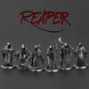 Metal Scythe Reaper Death God Soldier Model Action Figures Toys Board Game Piece Miniature Ornament Accessories Creative Figure
