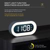 Music LED Digital Alarm Clock 2025 Voice Control Night Light Design Desktop Clocks Home Table Decoration Children's Gift