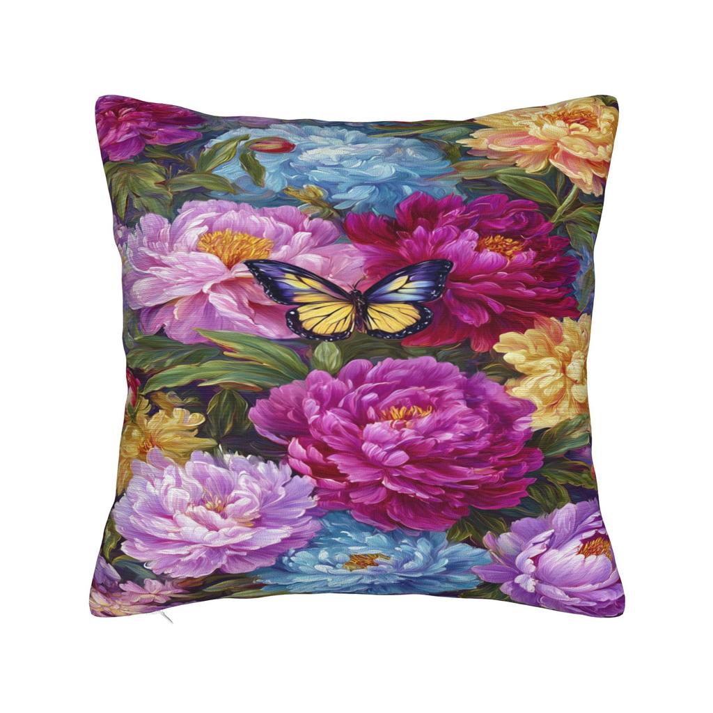 Rainbow Waterfall Art Pillow Cover  Square Cushion Cover Cute Funny Pillow Case For Living Room Chair