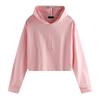 European and American spring and autumn winter hooded casual solid color street warm women's sportswear