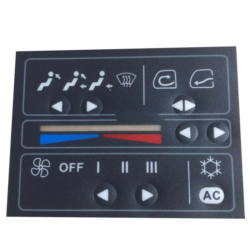 Per Kobelco SK200 210 220 230 250-6E Adesivi per strumento display strumento LCD adesivi pulsanti parti escavatore