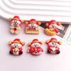 New Year Spring Festival Resin Patches: God of Wealth Ornaments for DIY Jewelry, Car Décor, and Phone Case Keychains