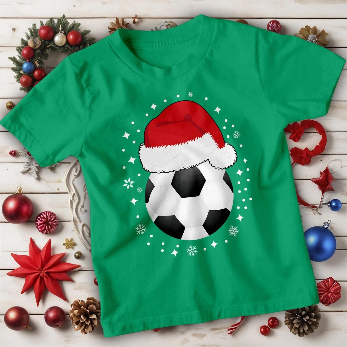 Boys and Girls Football Christmas T-Shirt Tee for Kids #MC 100