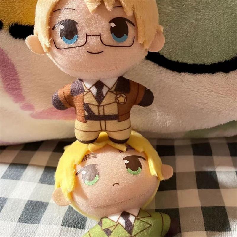 10cm Anime Axis Powers Worlds Plush Toy Stuffed Doll Hetalia Arthur Kirkland Alfred F Jones Wang Yao Soft Pendant Birthday Gifts