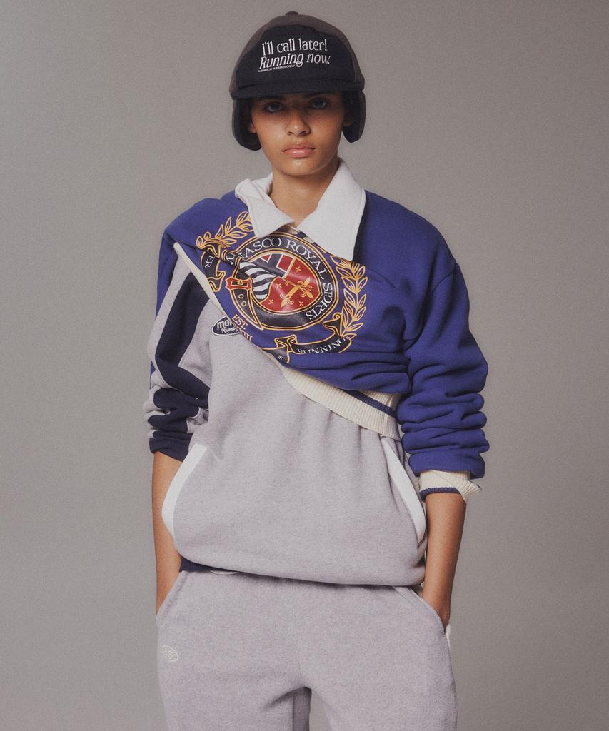 Minasu Menasoo Heritage Heavy Sweatshirt_Blue_Fleece-Lined Fabric