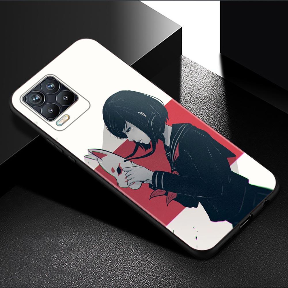 Handyhülle für Oppo Realme GT 8 7 6 5 Pro C3 C11 C21 C21Y C20A XT X7 X50 Pro Ultra Silikon Capa Schwarze Schale Anime Fox Mask