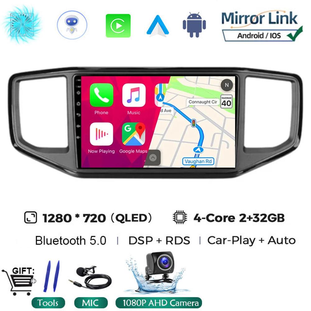 For Volkswagen VW Amarok 1 2016 2017 2018 2019 2020 Android 14 Multimedia Head Unit Car Player GPS Auto Radio Navigation DVD BT