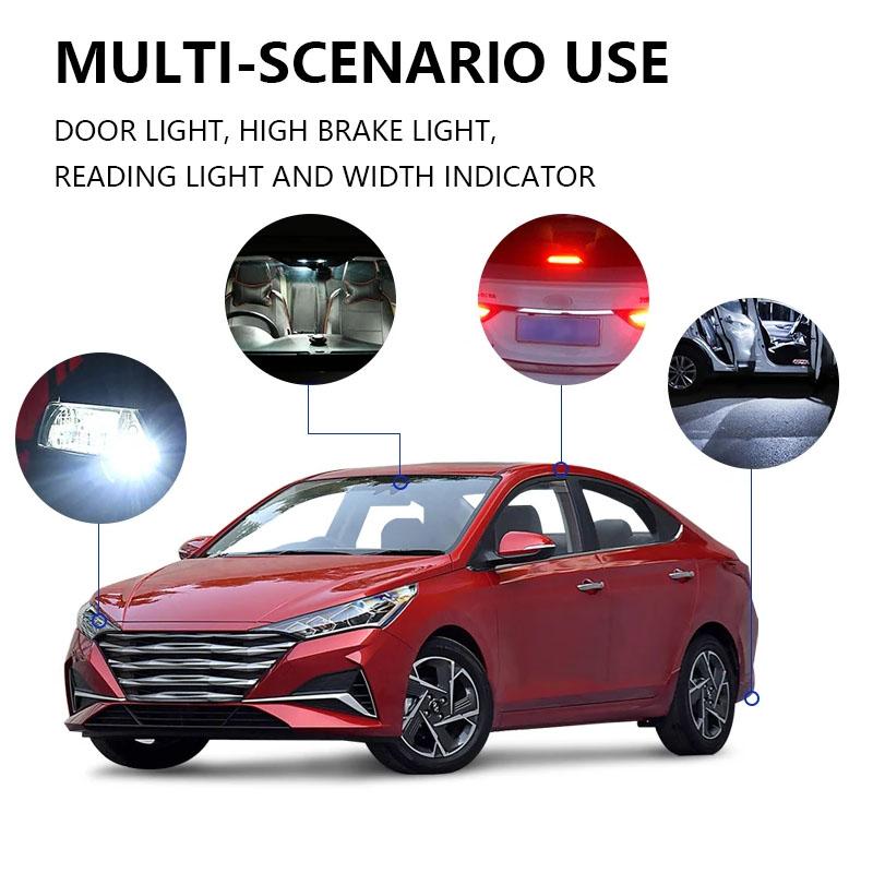 2Pcs Super Bright T15 W16W Car Led Lights Canbus No Error 4014SMD For Car Accessories Interior Lamps Tail Reverse Lights 12V