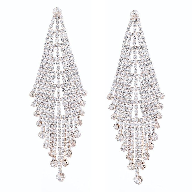 

earrings fitness competition crystal competition stage stage body wedding vest marriage Japan ballroom dance flower muscle training packaging present