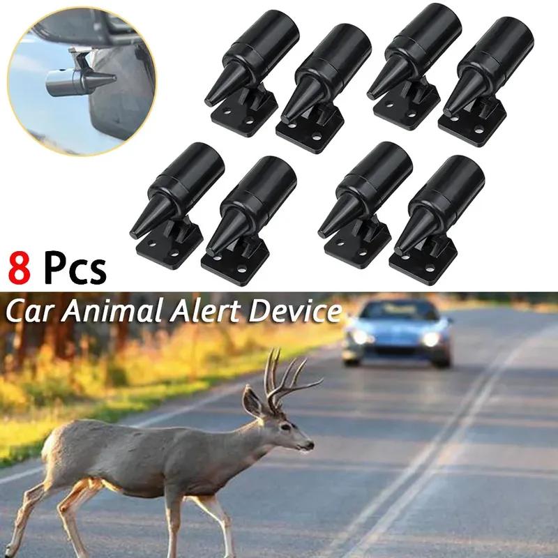 8 Stück Auto-Hirsch-Pfeifen-Gerät Universelle Ultraschall-Pfeifen Sicherheits-Schallalarm Auto-Hirsch-Tierwarnpfeifen für Autos