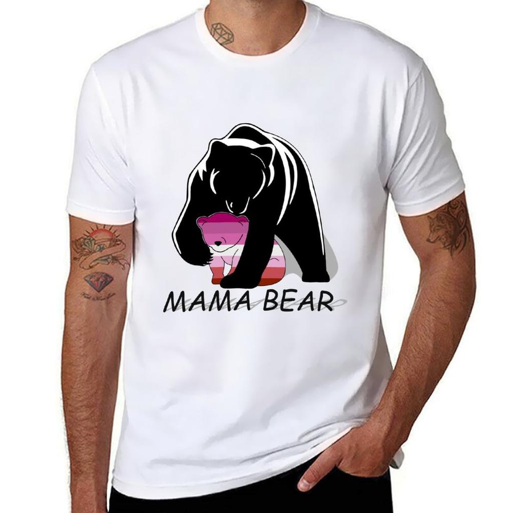 Lesbian Pride Mama Bear Tshirt T Shirt Personalised Unisex T Shirts High Quality Luxury Brand Tshirt