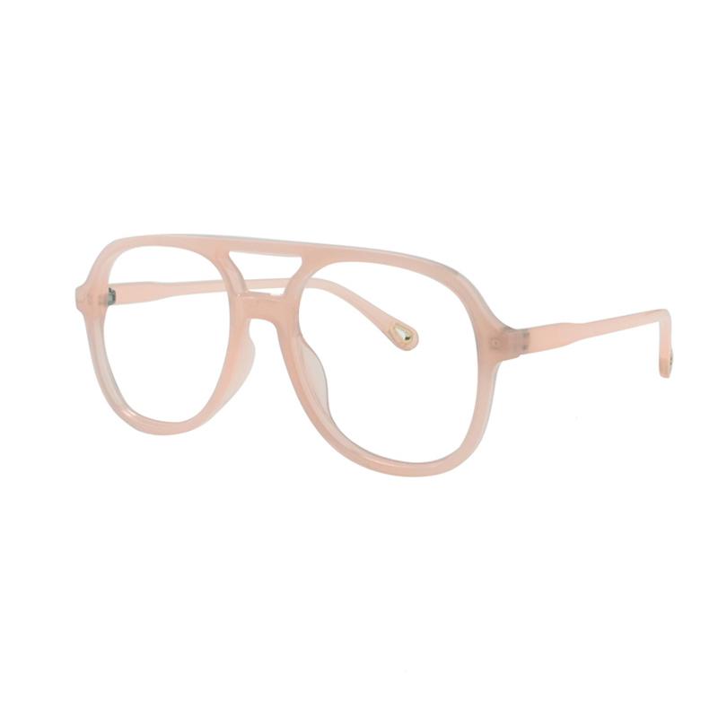 

Women Photochromic Eyeglass Pilot Frame Anti Blue Light Prescription Myopia Custom Glasses Oversized Double Beam 0
