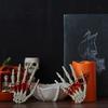 Halloween Skeleton Hands Realistic Life Size Severed Human Hand Bone Plastic Skeleton Hands Halloween Decorations Props
