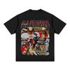 American retro  star print summer men's high quality 100% cotton round neck T-shirt casual sports street men's clothing