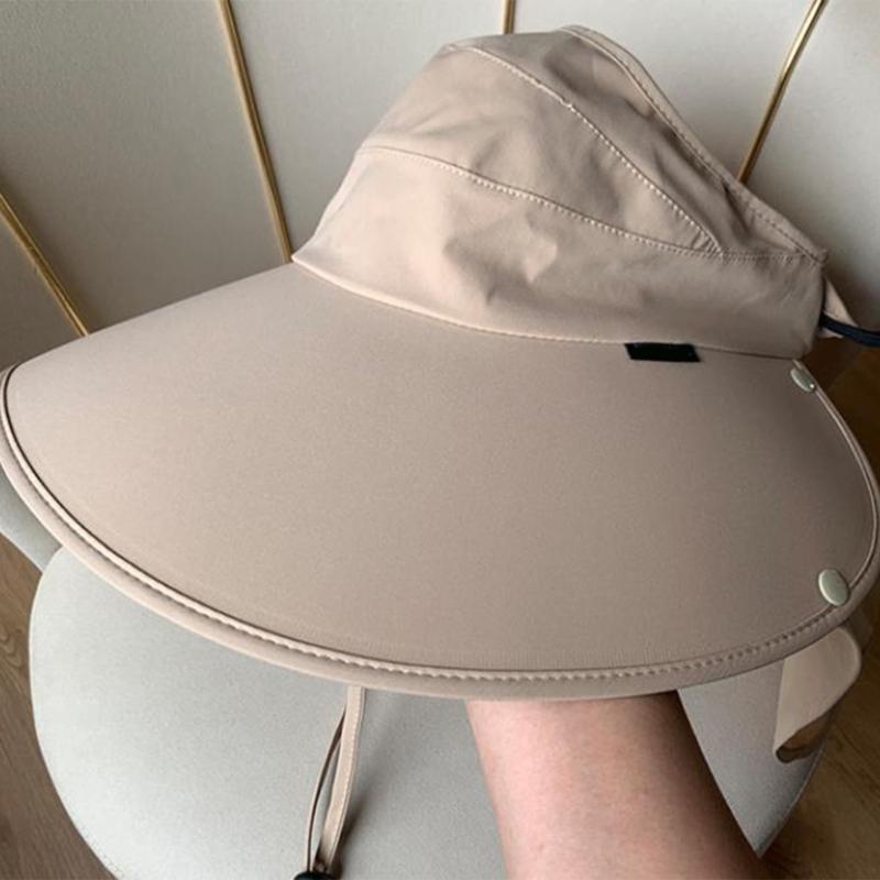 Long Brims Sun Hat Breathable Sun Hat Sunshade Neck Coverage Hat for Women Adjustable Hat Outdoor Hiking Camping Caps