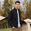 Jeep Men's Autumn Stand Collar Business Casual Jacket