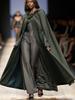 European Size Women's Hooded Woolen Cloak - Versatile, Long Style, Plus Size, Five Colors
