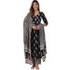 Tee Projekt Damen Baumwollmischung V-Ausschnitt Anarkali Kurta Hose Mit Dupatta Set