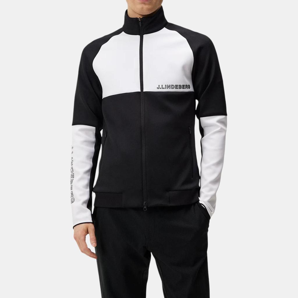 J.LINDEBERG Lazarus Mid Layer Letter Logo Print Color Block Stand Collar Jacket Men Jackets Multicolor AMJS08040-9999