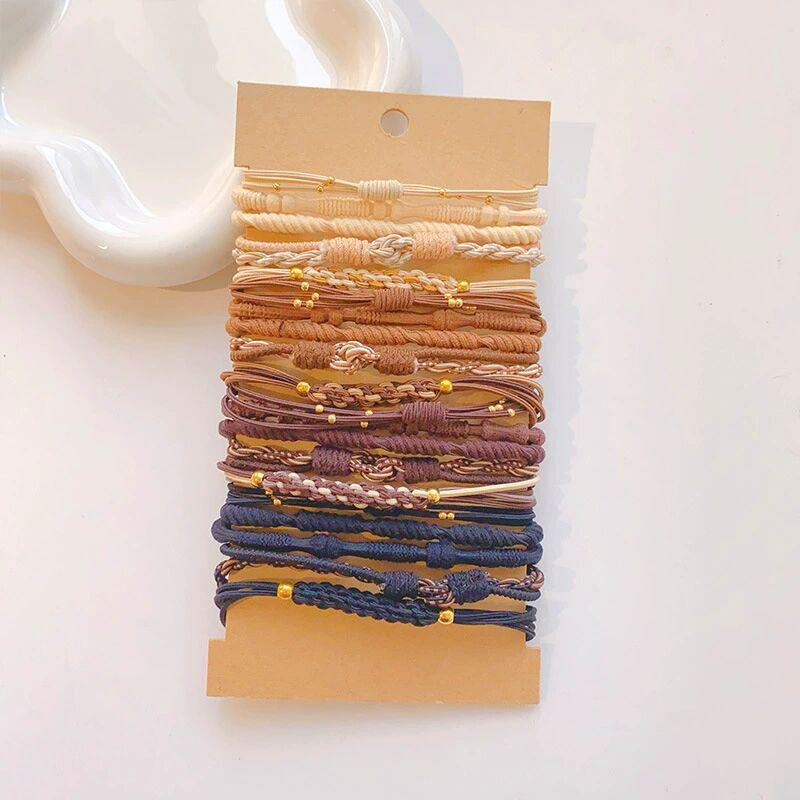 Elegant Elastic Headband & Ponytail Hair Tie Bracelet Set