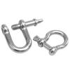 304 Stainless Steel Bow Shackle - Tow Hook, Marine Rope Ring, Chain Lifting Rigging Connector