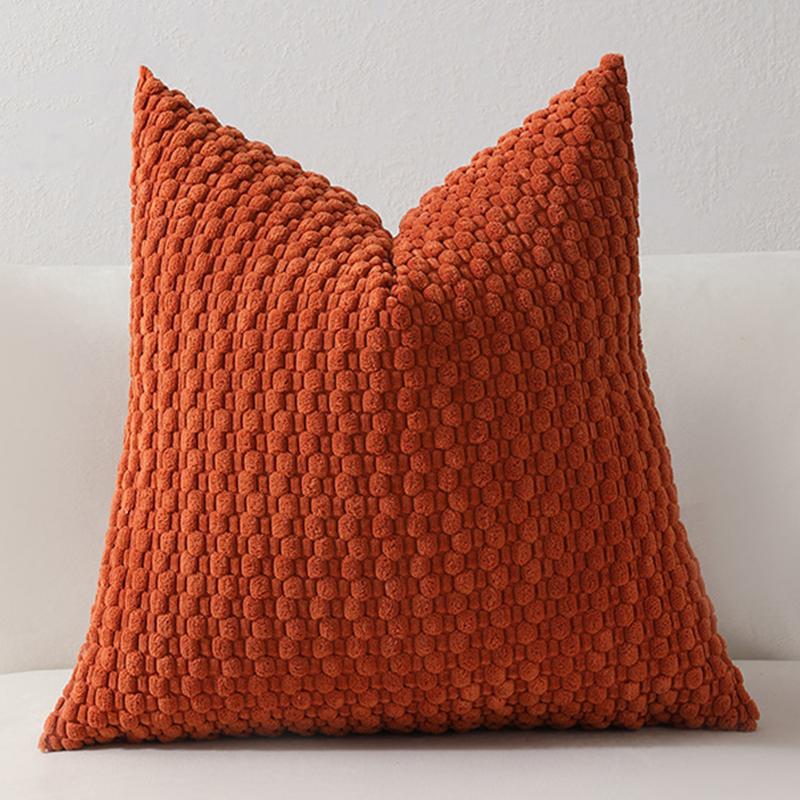 Zachte Corduroy Sierkussenhoezen Effen Gestreepte Kussenhoezen Voor Huisbank Woonkamer Bed Decoratie 1pc 45X45cm