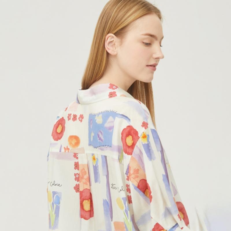 Benetton  Benetton Amy Print Bluză Babla6431 Iv