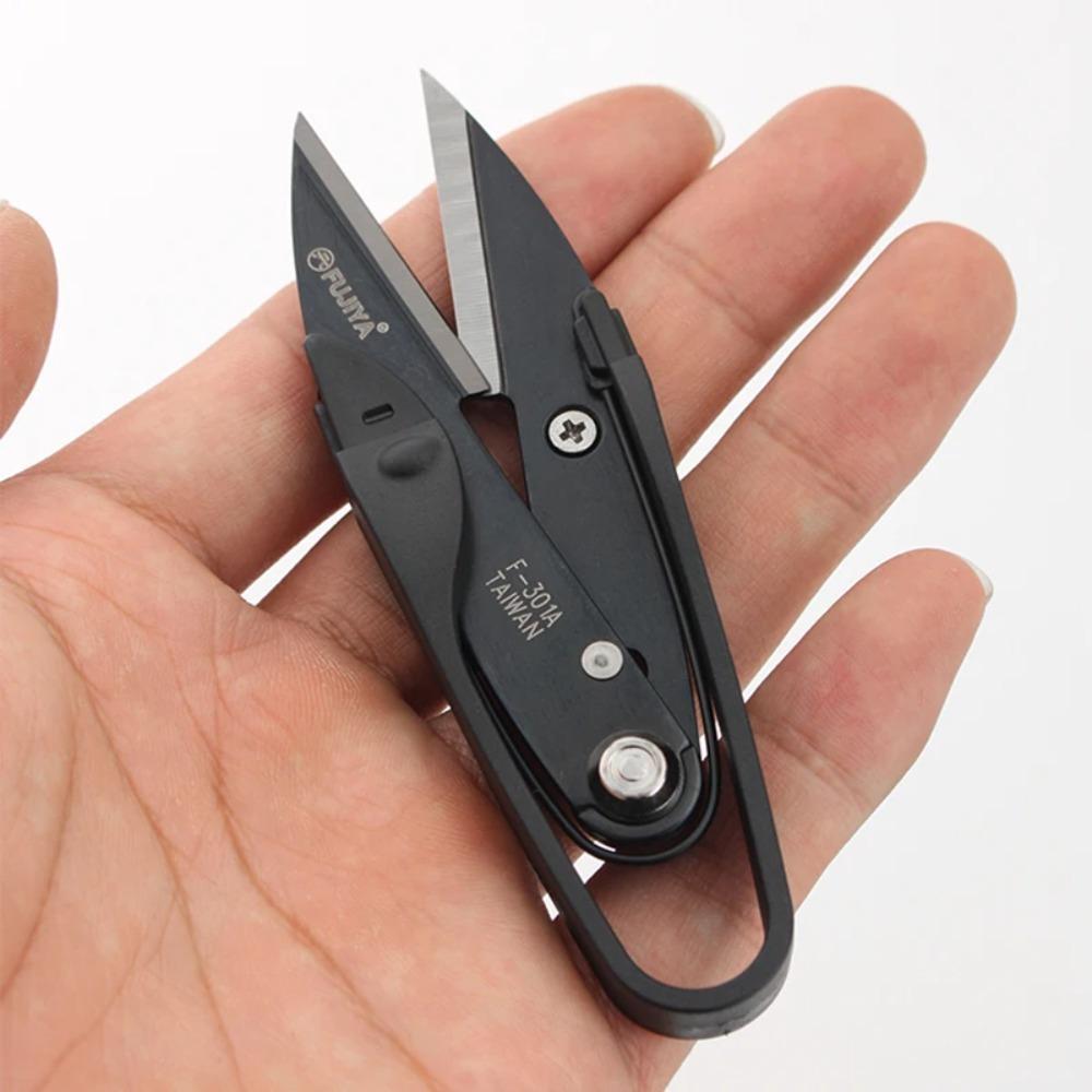 

1 шт. Ножницы для пряжи, плоскогубцы, профессиональные ножницы для резки ниток, ножницы для кожи, декоративные ножницы, портновские ножницы чёрный