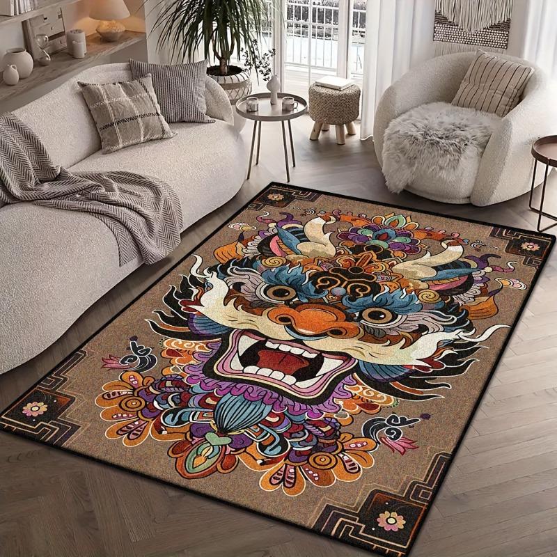 Creative Trendy Carpet Living Room Decoration Animal Pattern Alfombra Rugs for Bedroom Home Children Bedroom Decor Entrance Mat