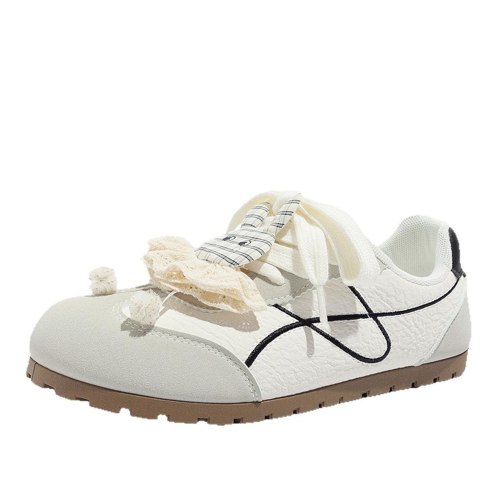 Spring new Forrest Gump shoes ugly cute niche German training shoes milk fufu light casual board shoes