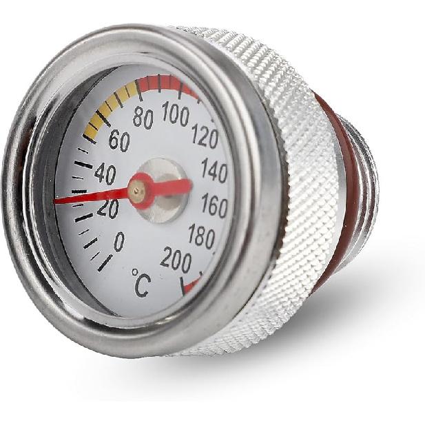 M20x1.5 Oil Temp Temperature Gauge Filler Caps for Motorcycle 0-200℃ Gauge Engine Valves Caps