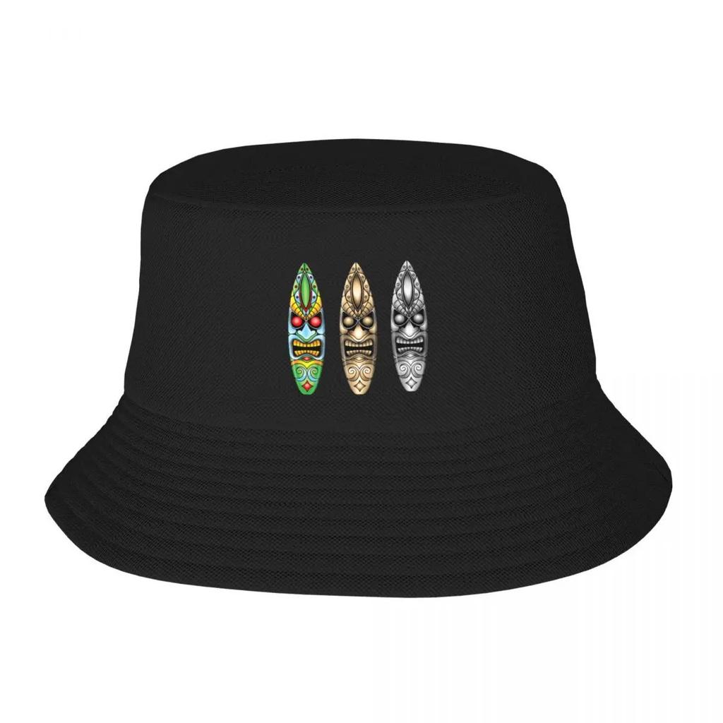 Tiki Surfboards Bucket Hat Trucker Hats Snapback Cap Womens Hats Unisexs
