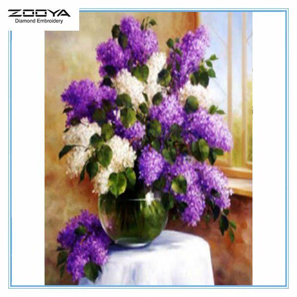 

ZOOYA DIY 3D Алмазная вышивка Крестиком Главная Декор Цветок