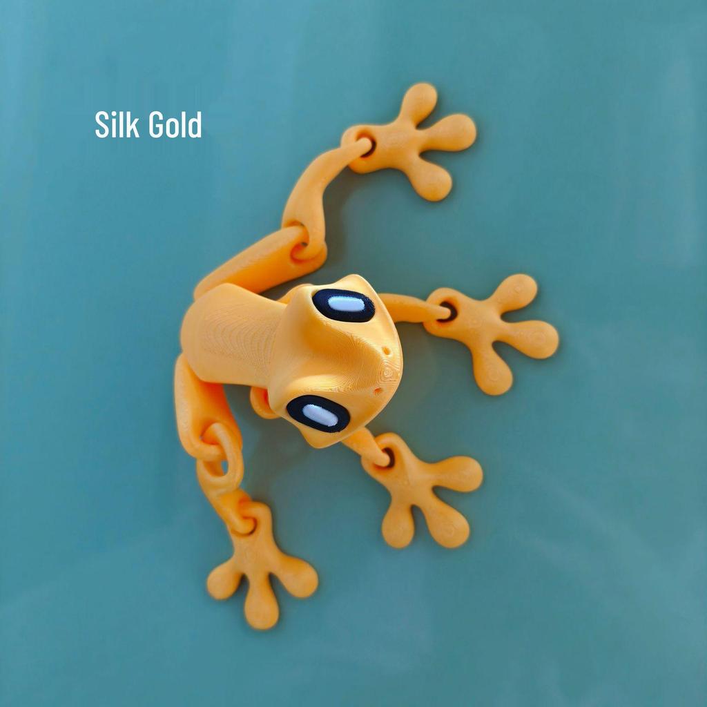 3D Magnetic Frog Joint Movable Figurine - Crafty Desktop and Fridge Ornament Toy