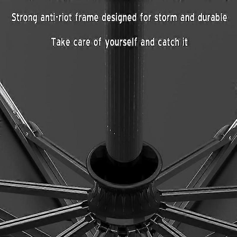 Automatic Large Wind-resistant Folding Umbrella, Sun-proof Umbrella