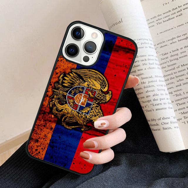Armenia Albania Russia flag Emblem phone Case Cover For iPhone 17 Air 16 15 14 Plus for apple 16 11 12 13 Pro Max