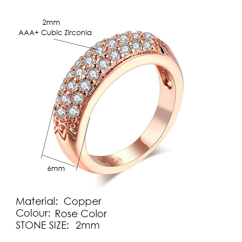 ZHOUYANG Ring For Women Simple Style Thin Rings Micro-inserts Cubic Zirconia Austrian crystal Fashion Jewelry R421 R062