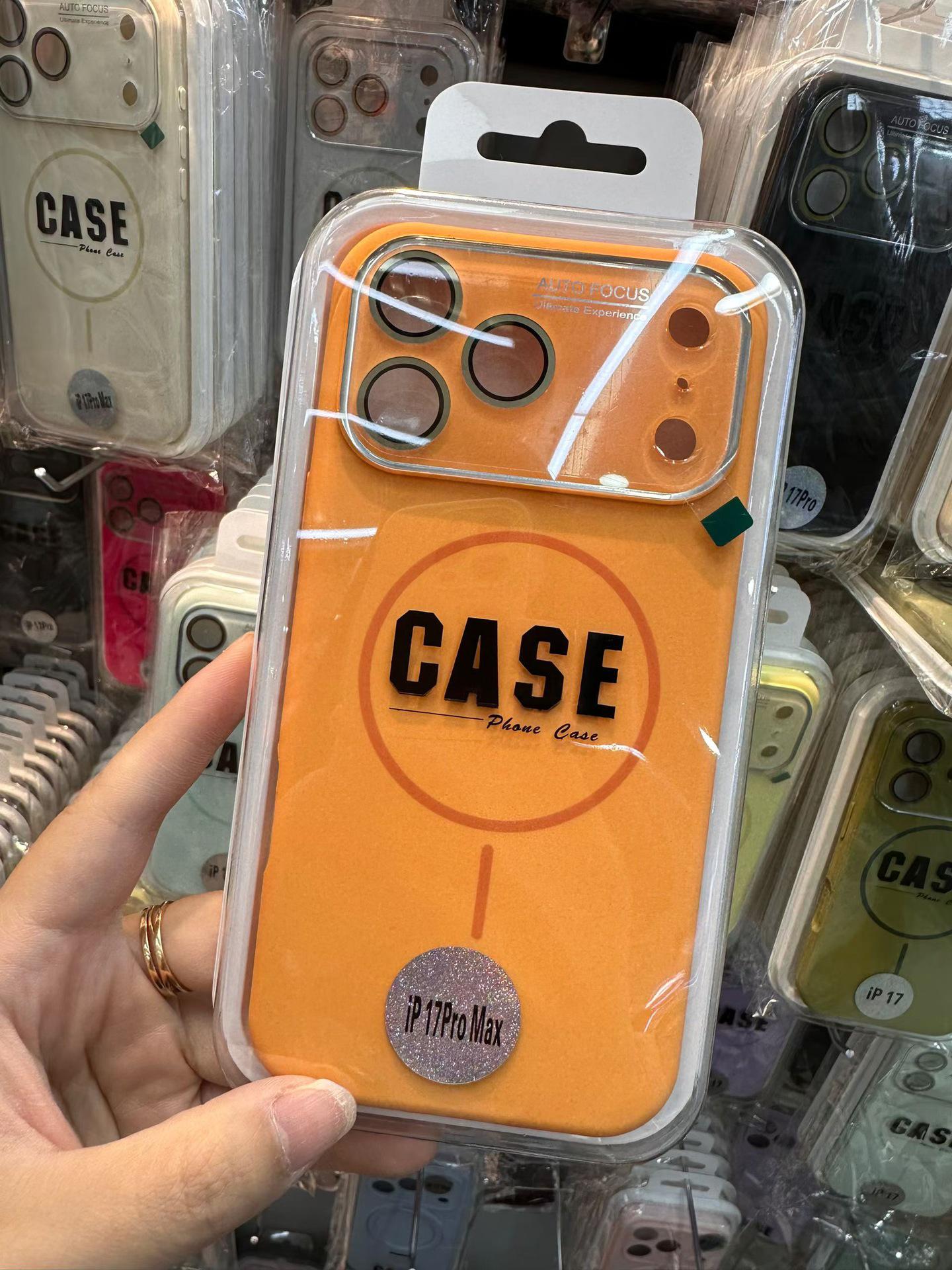 iPhone 17 Pro Max Liquid Silicone Magnetic Case with 16 Window Design iPhone 17 Pro